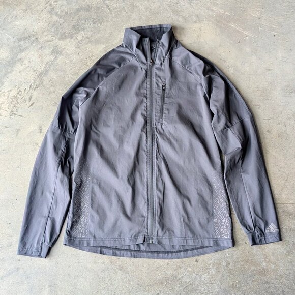 Adidas Energy Running Solar Jacket Men's Black Lightweight Full Zip medium - Picture 1 of 8